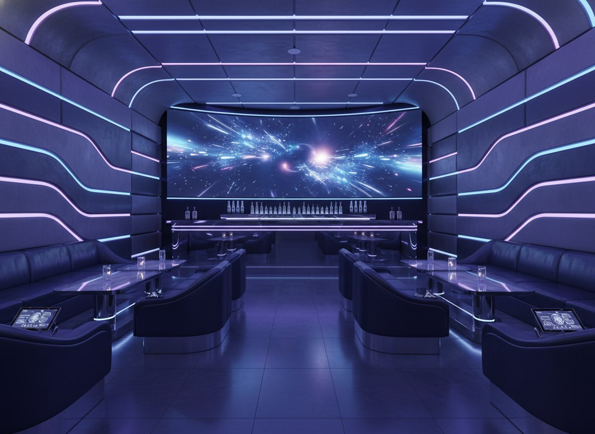 편안한 소파와 테이블 세팅